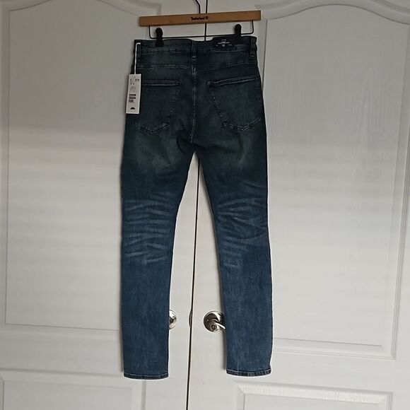 H&M Men Skinny Jeans 30 Light Blue Washed - Picture 3 of 16